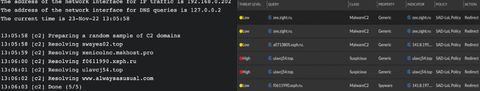 A screenshot of the C2 demo detection