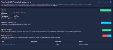 A screenshot of the uddi pipeline