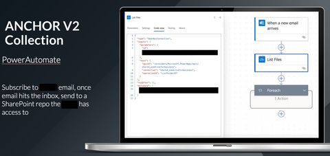 A screenshot of the powerautomate flow