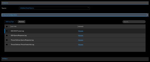 A screenshot of the infoblox connector source