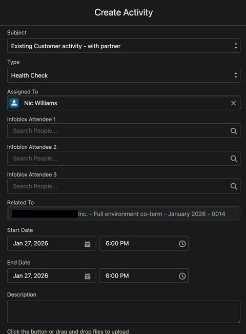 A screenshot of $CRM activity card